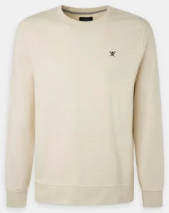 Hackett London Sweat col rond écru