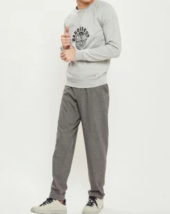 Homme Faguo Sweat col rond Darney gris