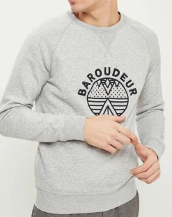 Homme Faguo Sweat col rond Darney gris