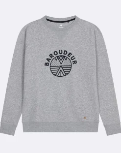 Homme Faguo Sweat col rond Darney gris