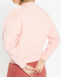 Femme Galeries Lafayette Sweat court en Coton bio molletonné Billie rose