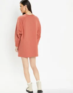 Femme Galeries Lafayette Sweat droit et long en Coton Lenny rose foncé