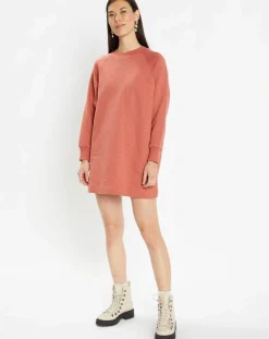 Femme Galeries Lafayette Sweat droit et long en Coton Lenny rose foncé