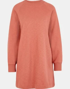Femme Galeries Lafayette Sweat droit et long en Coton Lenny rose foncé