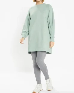 Femme Galeries Lafayette Sweat droit et long en Coton Lenny vert clair