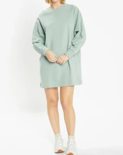 Femme Galeries Lafayette Sweat droit et long en Coton Lenny vert clair