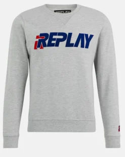 Outlet Replay Sweat Feutre gris clair