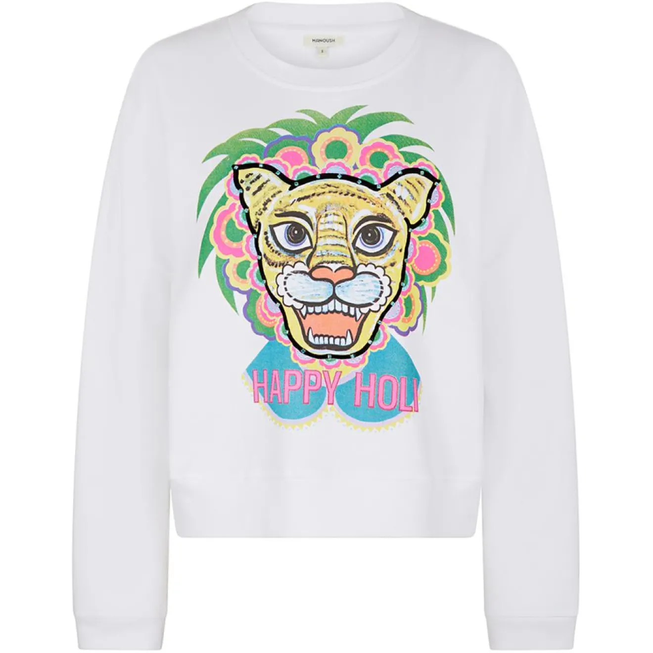 Femme Manoush Sweat Happy Holi blanc