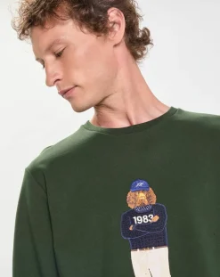 Discount Hackett London Sweat Harry Dog vert