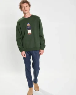 Discount Hackett London Sweat Harry Dog vert