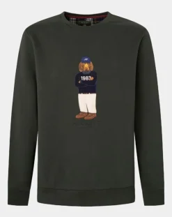 Discount Hackett London Sweat Harry Dog vert