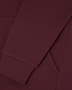 Homme Hackett London Sweat Hoodie Aston Martin Racing Embossé bordeaux