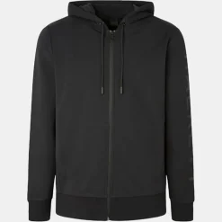 Outlet Hackett London Sweat Hoodie zippé Mix noir