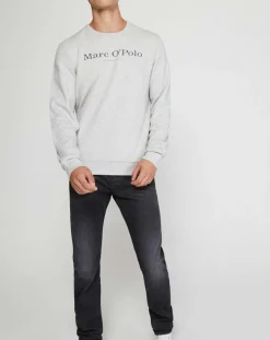 Homme Marc O'Polo Sweat Logo gris chiné