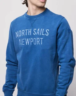Homme North Sails Sweat Logo Voile bleu