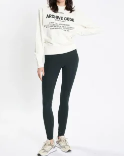 Outlet Marc O'Polo Sweat Oversized Lady Di blanc