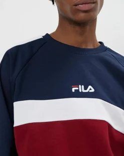 Online Fila Sweat Paavo marine/blanc/bordeaux