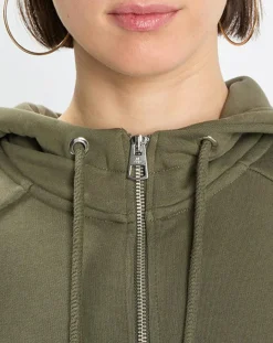 Hot Marc O'Polo Sweat sans manches à capuche kaki