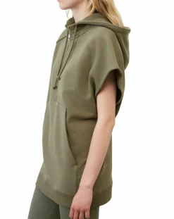 Hot Marc O'Polo Sweat sans manches à capuche kaki