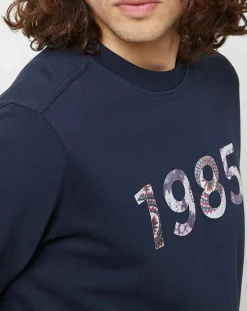 Homme Oxbow Sweat Sparte 1985 Liberty bleu marine