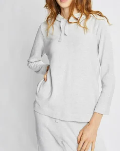 Sale Le Chat Sweat Sweethome blanc/gris chiné