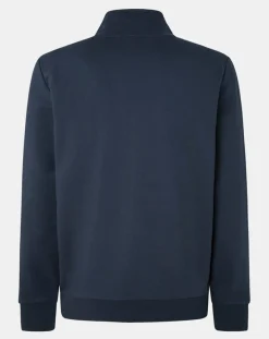 Homme Hackett London Sweat zip montant Sport bleu marine