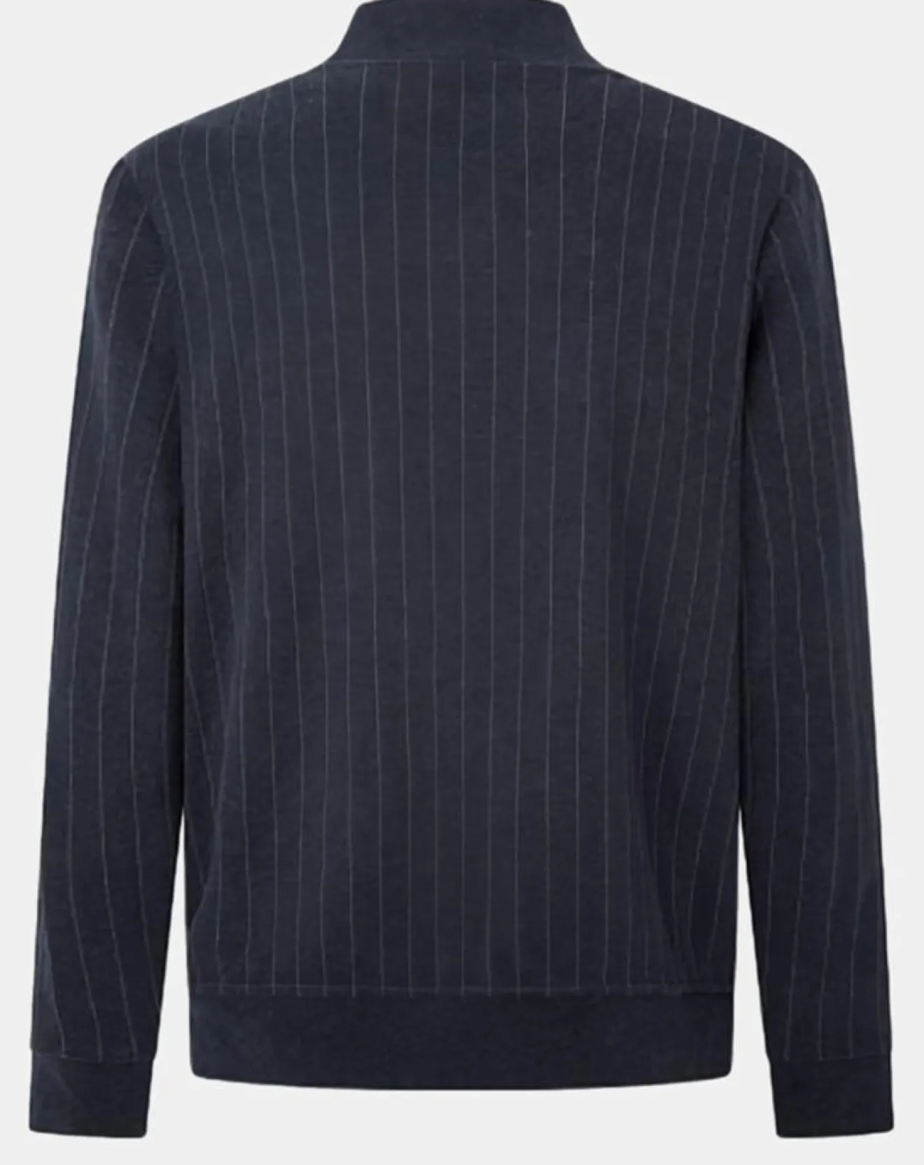 Sale Hackett London Sweat zippé à rayures bleu nuit