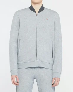 Online Hackett London Sweat zippé Cargo gris chiné