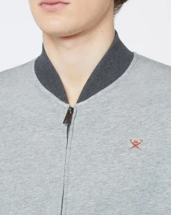 Online Hackett London Sweat zippé Cargo gris chiné