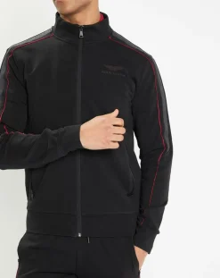 Homme Hackett London Sweat zippé col montant noir