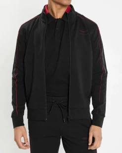 Homme Hackett London Sweat zippé col montant noir