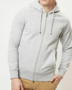 Best Marc O'Polo Sweat zippé intérieur polaire regular fit gris chiné
