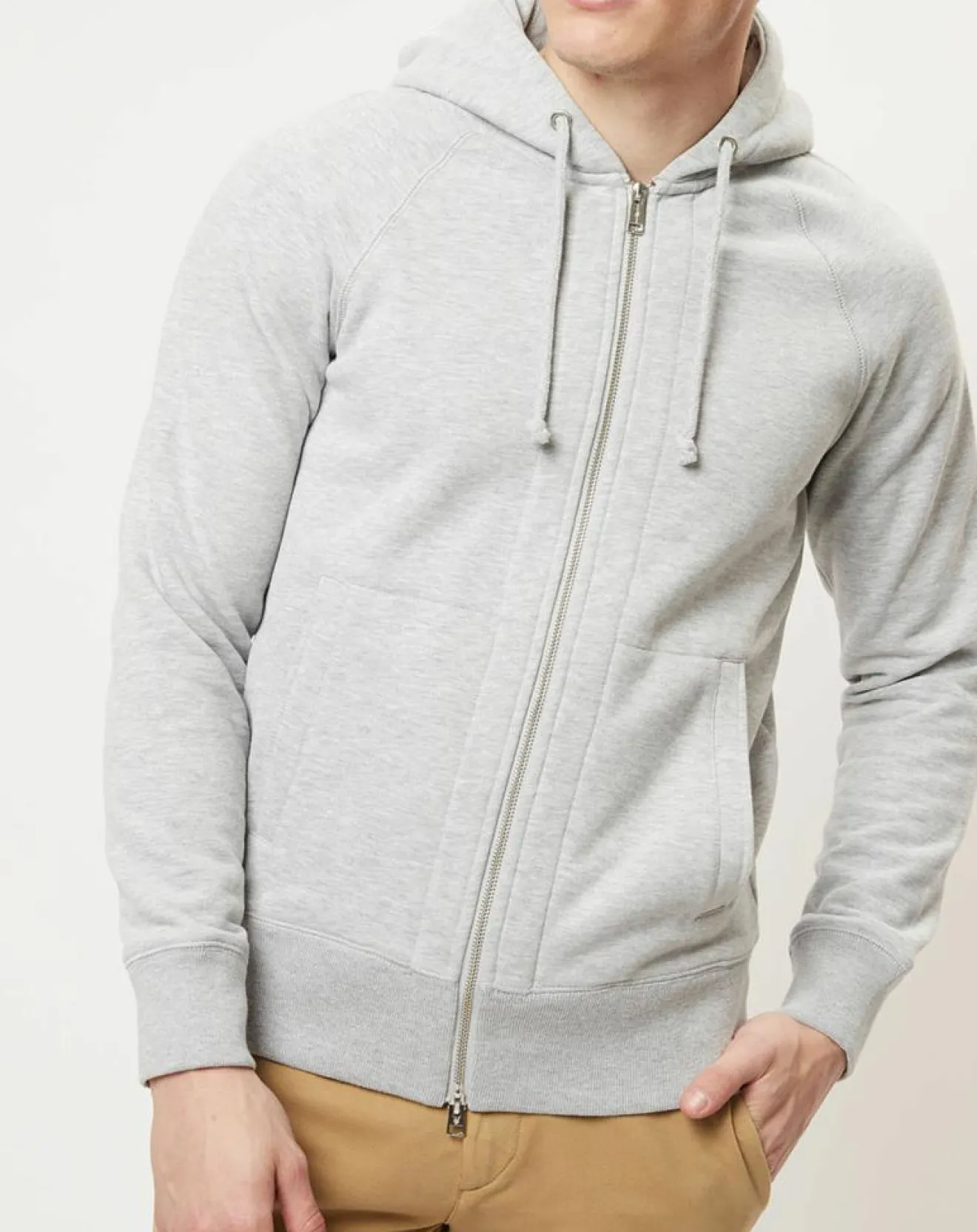 Best Marc O'Polo Sweat zippé intérieur polaire regular fit gris chiné