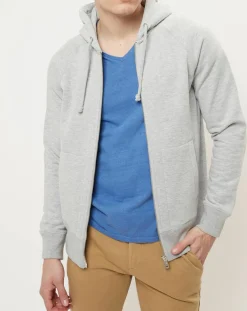 Best Marc O'Polo Sweat zippé intérieur polaire regular fit gris chiné