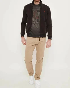 Discount MCS Sweat zippé uni noir