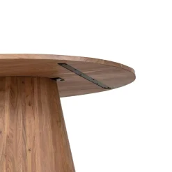 Bois & Chiffons Table à manger ovale acacia dimona marron - 200x120x76 cm