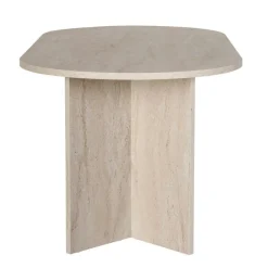 Homitis Table à manger Sablin travertin - 180x75x89.5 cm