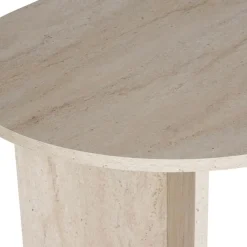 Homitis Table à manger Sablin travertin - 180x75x89.5 cm