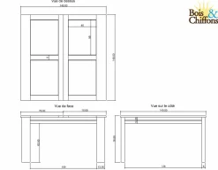 Bois & Chiffons Table a manger carrée 140 cm Acacia Moon Marron - 140x140x76 cm