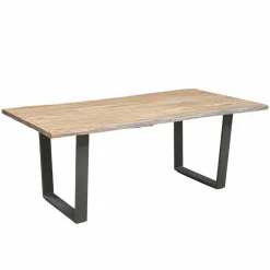 Bois & Chiffons Table a manger en bois Acacia Forest Brut - 200x100x76 cm