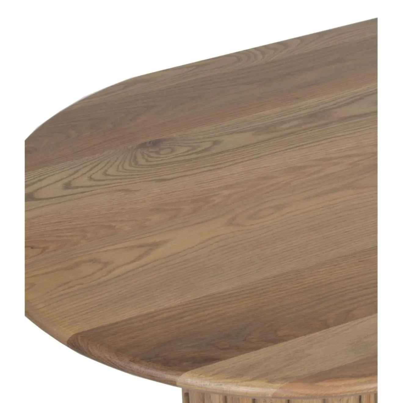 Discount Bois & Chiffons Table basse ovale Chêne Dalta Marron - 152x76x42 cm