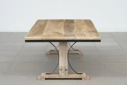 Bois & Chiffons Table basse rectangulaire Manguier Pondicherry Beige - 130x65x40 cm