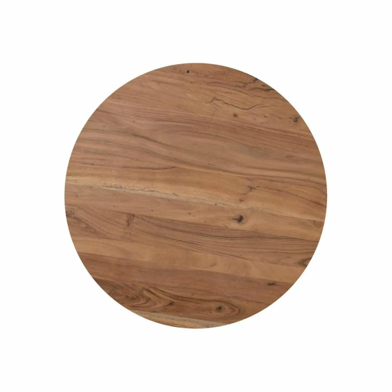 Best Bois & Chiffons Table basse ronde bois 80 cm Acacia Dimona Naturel - 80x80x45 cm