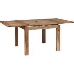 Bois & Chiffons Table carrée à rallonges acacia gordon marron - 100x100x78 cm