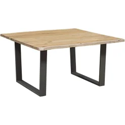 Bois & Chiffons Table carrée acacia forest brut - 140x140x76 cm