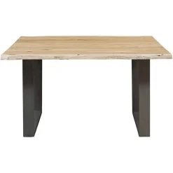 Bois & Chiffons Table carrée acacia forest brut - 140x140x76 cm