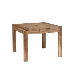 Bois & Chiffons Table carrée 70x70 à rallonges Marron - 70x70x78 cm