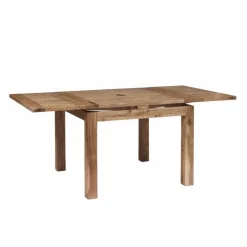 Bois & Chiffons Table carrée 70x70 à rallonges Marron - 70x70x78 cm