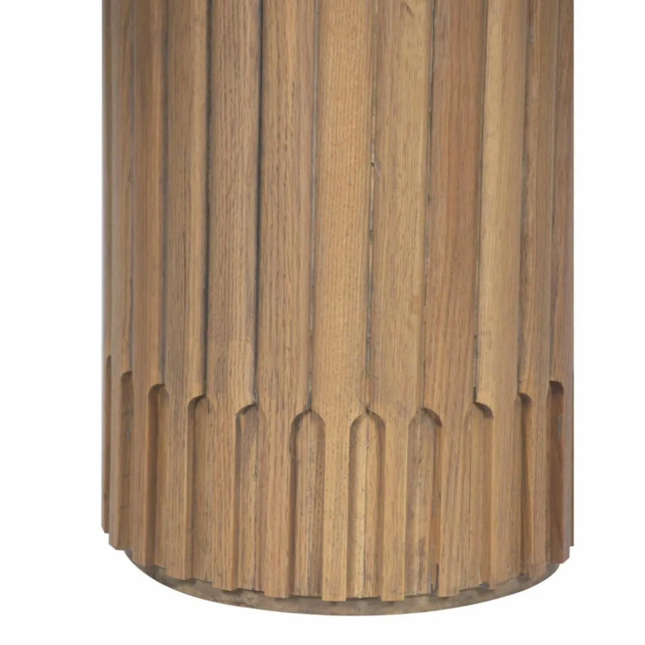 Clearance Bois & Chiffons Table d'appoint ronde pour canapé Chêne Dalta Marron - 56x56x56 cm