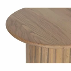Clearance Bois & Chiffons Table d'appoint ronde pour canapé Chêne Dalta Marron - 56x56x56 cm